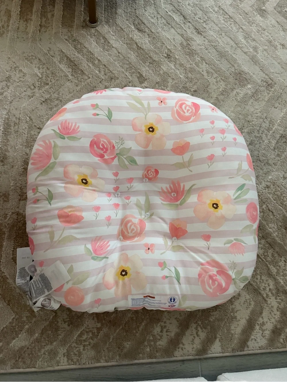 Floral Pink Nursery Pillow - Kids Accessories